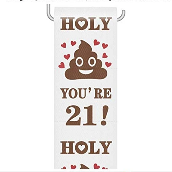 Funny Party Decor 18th Birthday Gifts 3ply Custom Printed Toilet Paper