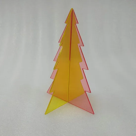 Radiant Holiday Decoration Colorful Plastic Acrylic LED Light-up Christmas Tree Foldable Artificial Ornament Giant Display Decor Made in Guangdong China