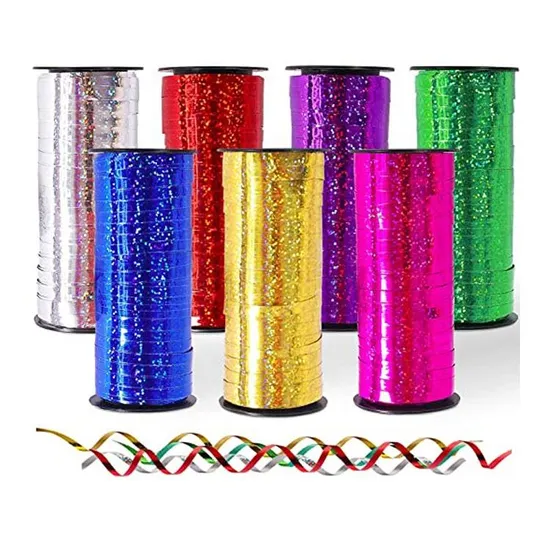 Wholesale Gift Wrapping Ribbon Spool Birthday Party Decor Festival Florist Sullies Balloon String Crimped Curling Ribbon
