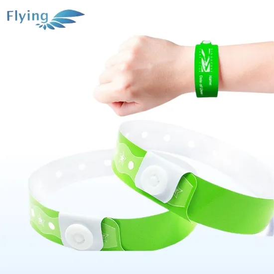 All-Weather Custom PVC Wristbands - Reliable for Amusement Parks and Training
