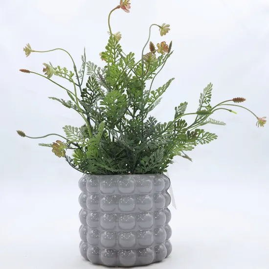 Artificial Plants in Pots Realistic Flower Lavender Artificial Bonsai Small Potted Plant