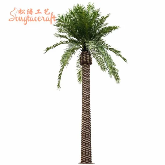 Factory Direct Sale FRP Artificial Fake Palm Tree for Home Decoration