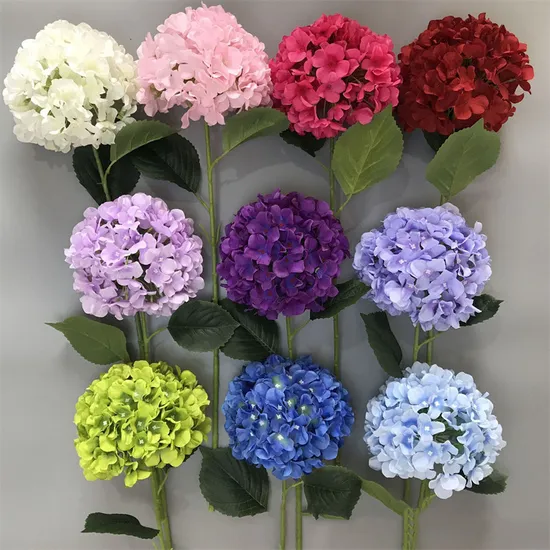 Fake Flowers Decorative Home Long Party Hydrangea Artificial Flower