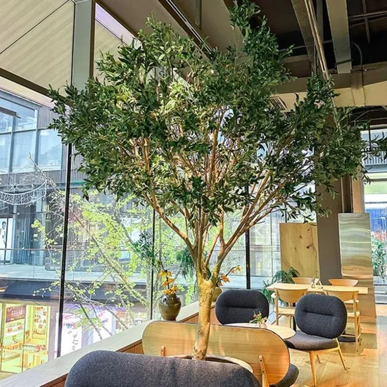 Artificial Big Plastic Olive Tree Factory Decorative Artificial Olive Plant Home Decor