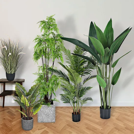 Wholesale Artificial Plants Artificial Trees Green Leaves Garden Decoration