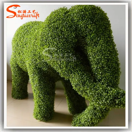 Hot Sale Garden Decoration Animal Shaped Plants Artificial Boxwood Topiary Grass