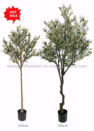 Free Smaple Wholesale Cheap Potted Plants Artificial Olive Tree for Home Decor