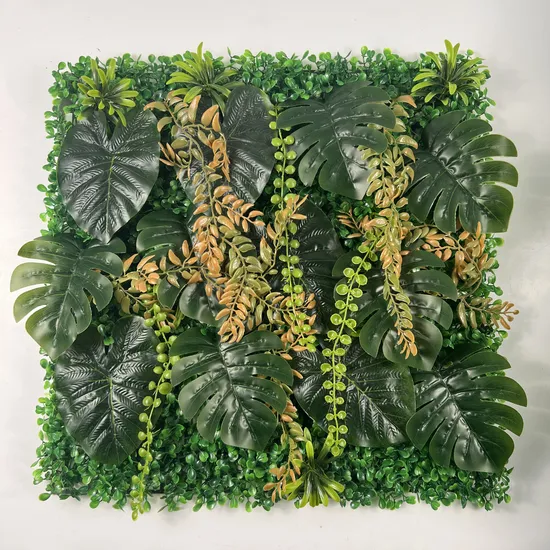 Green Wall Plant Backdrop Panel for Sustainable Living Room Decor
