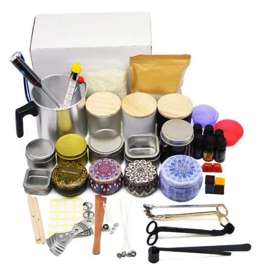 Wholesale Professional Homemade DIY Eco Natural Soy Wax Candle Maker Starter Full Equipment Set Candle Making Kit Supplies for Beginners