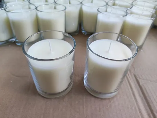 Wholesale Luxury Scented Art Designed Candle Customized Colorful Fragrance Paraffin Soy Wax Candle in Glass Jar Candle for Home Lighting and Festival Decoration
