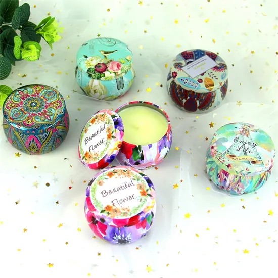 Customized Natural Soy Wax Scented Candles with ISO Certification