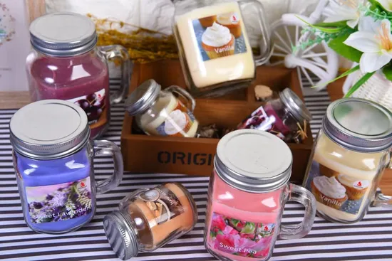 Made in China Thick Bottom Simple Glass Candle Jar Custom Fragrance Scented Candle