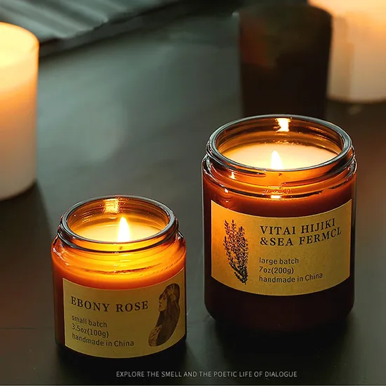 Customized Hand Made Soy Wax Scented Candles with ISO Certification