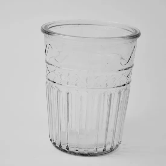 Cone Wide Mouth Clear Candlestick Jar for Pray