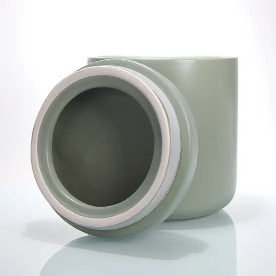 Custom Color Logo Scented Soy Wax Candles Ceramic Holder