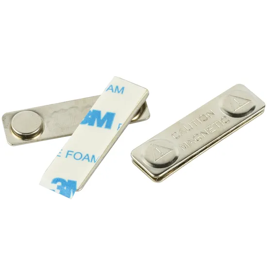Metal Clothing Badge Magnet 44X13 with 9.5X2.5 Magnet