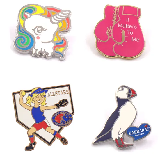 Factory Customized Fashion Quality Gold and Silver Plated Metal Alloy Brooch Badge Children Ornament Accessories Wholesale Custom Made Kid Hard Enamel Lapel Pin