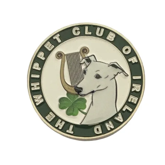 Custom Metal Soft Enamel UV Printing Dog Club Lapel Pin Badge