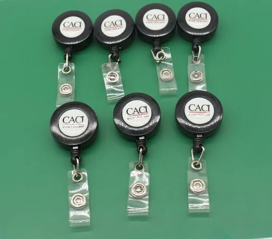 Retractable Badge Reels Clips Ski Pass ID Card Badge Holder