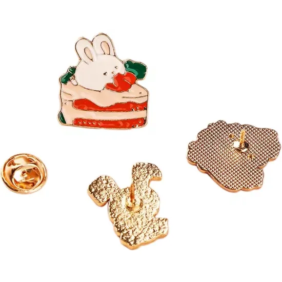 No Minimum Screen Print Cute Cartoon Design Lapel Pin Custom Hard Enamel Pins