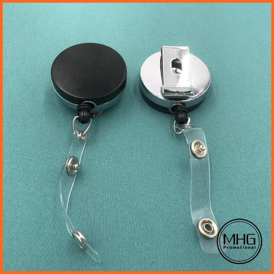 Retractable Heavy Duty Metal Plastic Combo Badge Reel