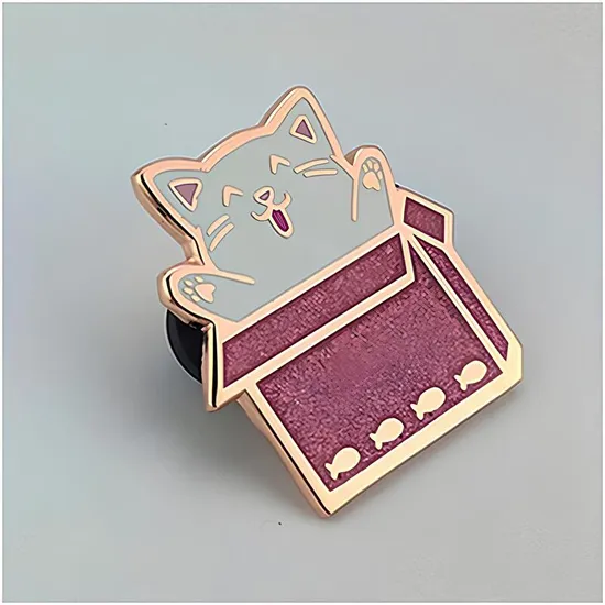 Enamel Pin Metal-Plated Magnetic Badge Free Design Logo Soft and Hard Custom