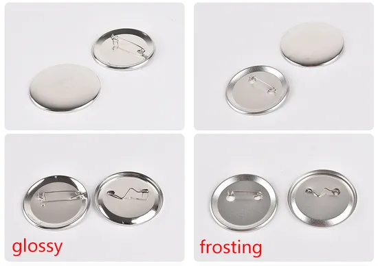 in Stock Glossy Frosting Bottom Blank Pins Button Round Sublimation Badge Making Materials for DIY