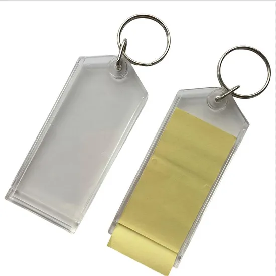 Custom Blank Promotional Acrylic Keychain Supplier Key Ring for Trade Show Giveaways