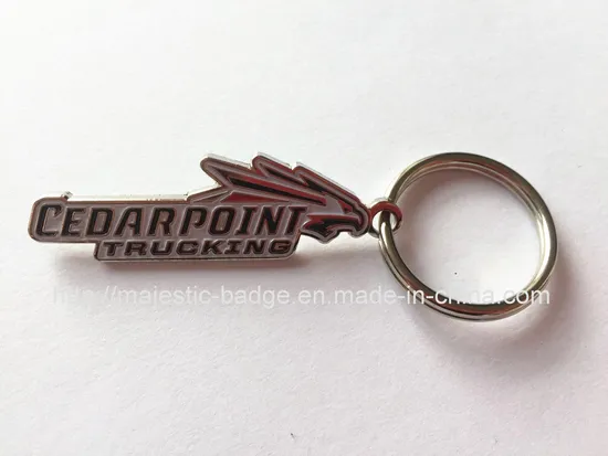 Custom Zinc Die Cast Silver Plating Metal Keychain/Keyring (Hz 1001 K039)