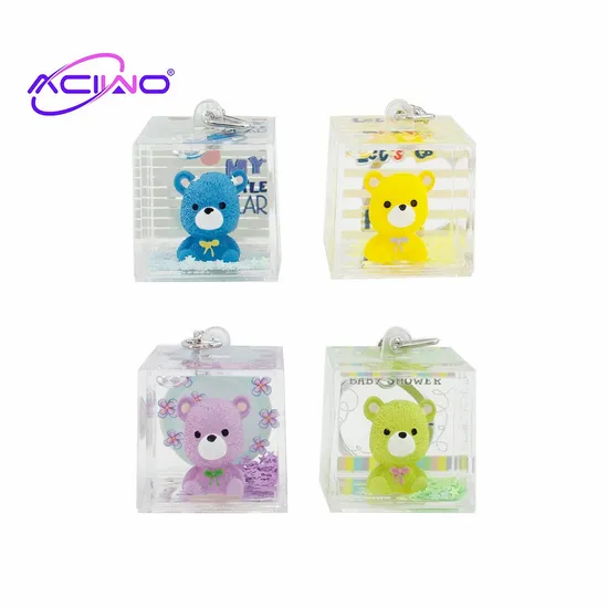 Customized High-Quality Cute Bear Shaped Keychain Acrylic Key Chain Festive Decorations Promotional Gifts Keychain (70101)
