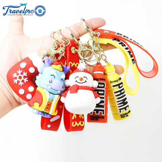 Travelpro Custommized Anime 3D Design Silicon PVC Keychain for Souvenir and Decorate