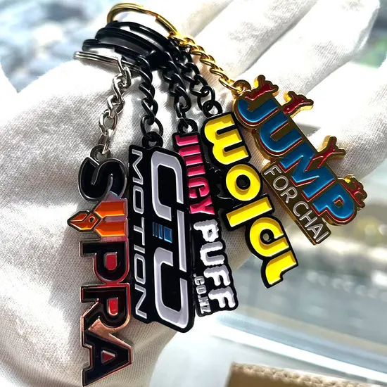 Factory Manufacturer Design 3D Car Key Chains Wholesale Porte Cles Metal Anime Key Chain Custom Logo Enamel Keychain