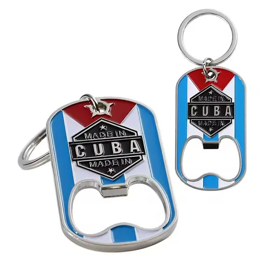 Custom Bottle Opener Bar Beer Zinc Alloy Metal Bottle Opener Keychain Custom Logo Letter 3D Enamel Key Chain Bottle Opener Gift