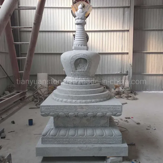 Temple Large Stone Dagoba Carving Natural Granite Stone Garden Buddha Stupa Carving Large Pagoda