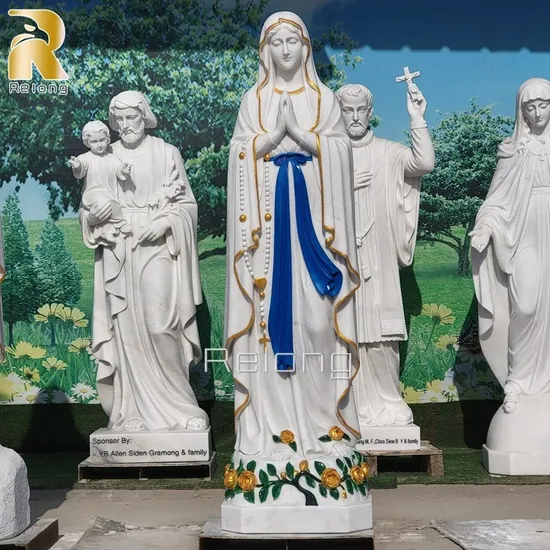 Custom Life Size Religious Maria Sculpture Marble Virgin Mary Statue