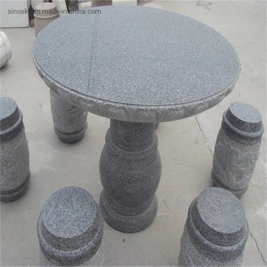 Stone Bench, Stone Table, Black Granite Table