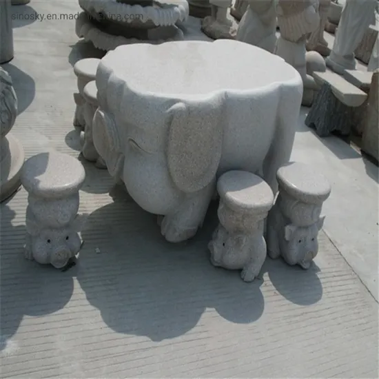 Hot Sell Cheap Garden Stone Chairs and Table