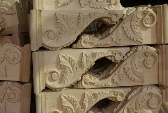 Interior Decoration Carved Wood Corbel