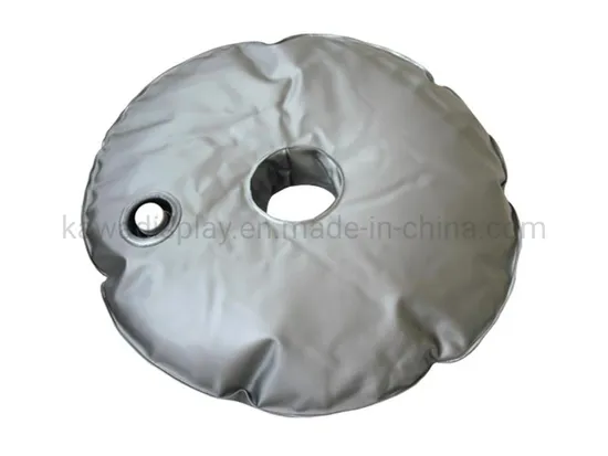 Wholesale Beach Flag 10liter and 15liter Water Filled Weight Bag, Round PVC Water Bag Base for Supporting Flag