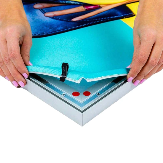 Custom Seg Graphic Fabric Printing with Silicone Edge for Wall Frame Light Box