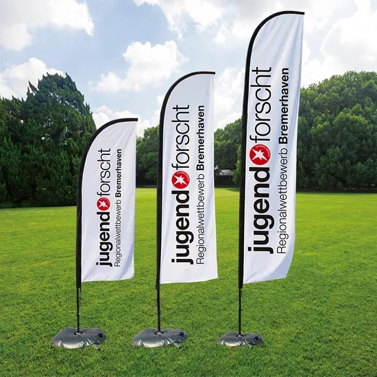 Feather Flag Beach Banner with Customized Design