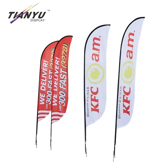 Outdoor Advertising Promotion Beach Flag Banner