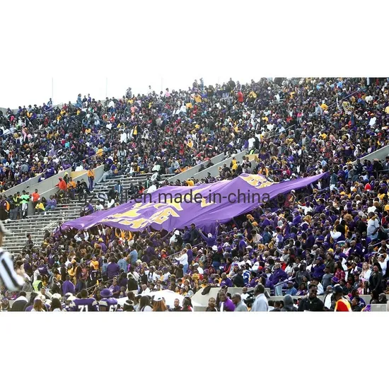 Printing 100% Polyester Sports Giant Banner Customized Banner