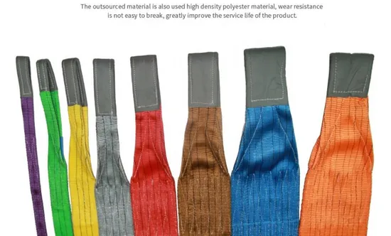 Industrial Hoist Lifting Belt Webbing Soft Slings