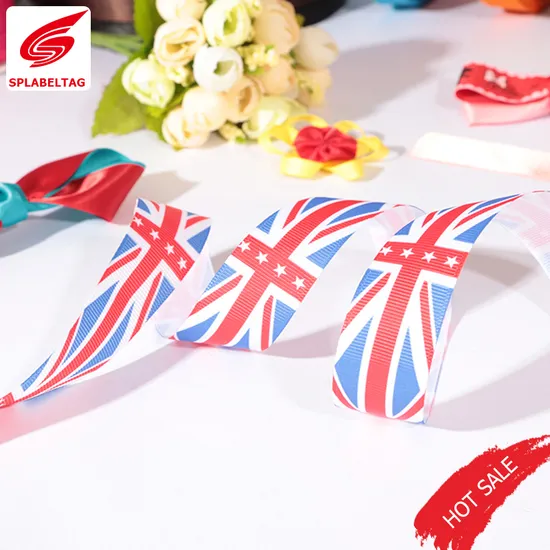 Fasten Printed Grosgrain Ribbon UK Logo for Festival