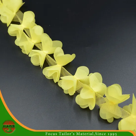 Hans Promotion Cheap Pirce Strong Blue Colors Satin Flowers for Decoration