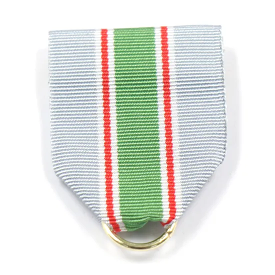 China OEM Factory Custom Made Craft Medallion Parts Manufacturer Customized Wholesale Yellow Nylon Medal Ribbon