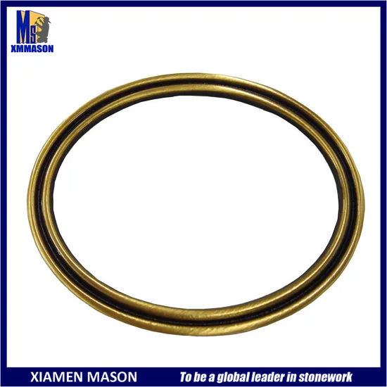 Factory Wholesale Simple Design Oval Shape Bronze Frame for Headstone