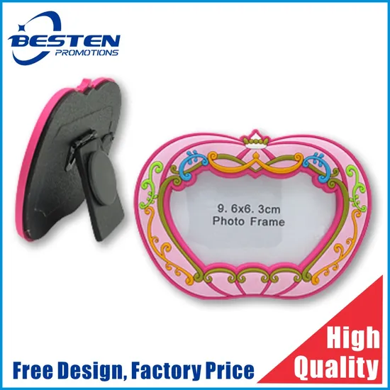 Custom 2D 3D Christmas Gifts Apple Rubber Silicone Soft PVC Photo Picture Frame