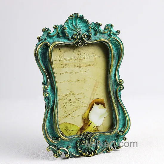 Beautiful Antique Handmade Resin 6 Inch New Style Bronze Picture Frames